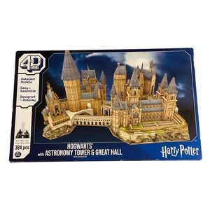 Harry Potter 4D build Hogwarts astronomy tower great hall puzzle 384 pc‎ display